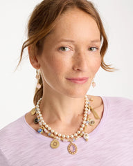 Chico's Sale - Genuine Jade Stone Charm Short Necklace