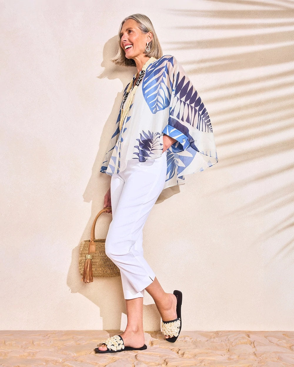 Chico's On Sale - Palm Frond Short Poncho