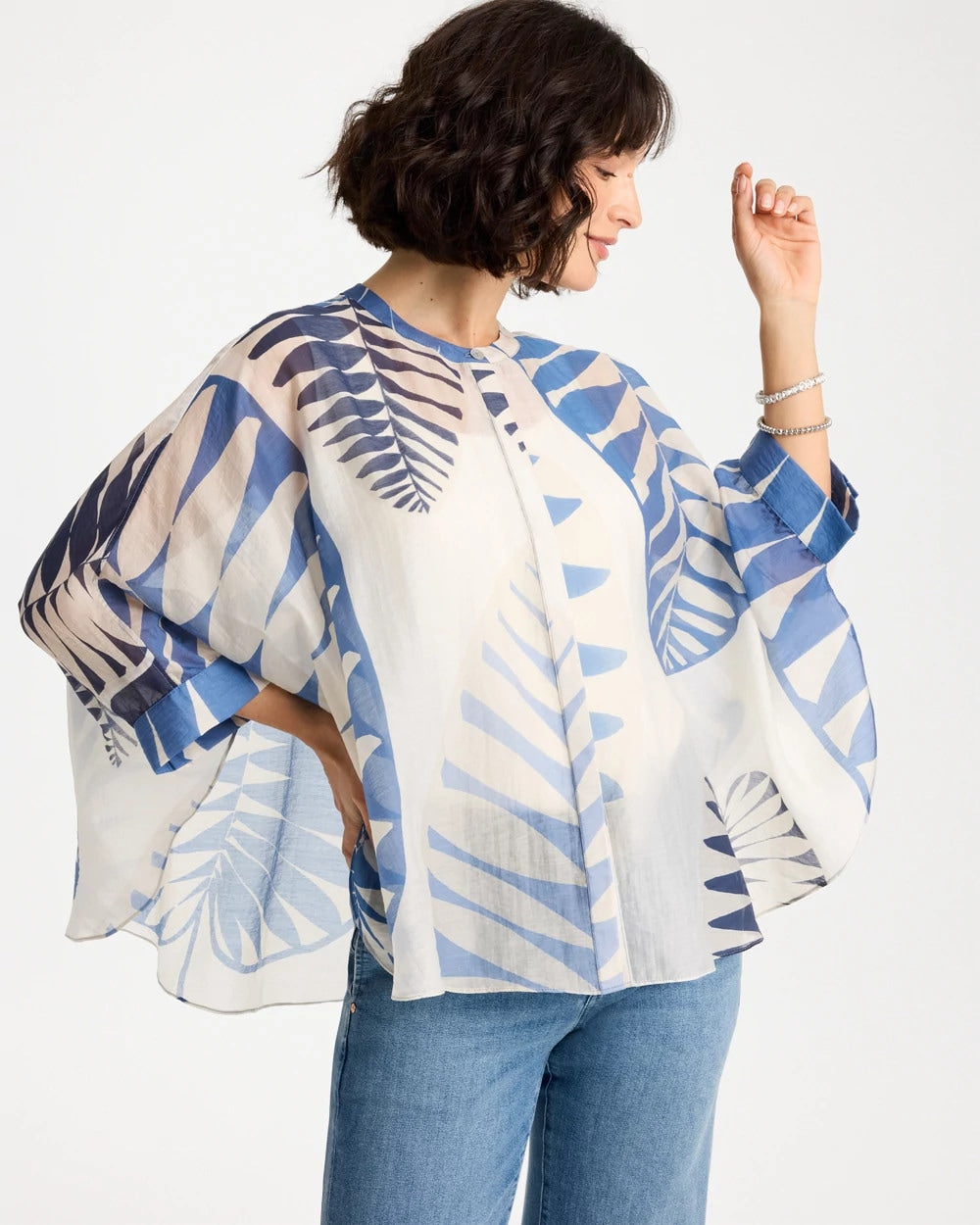 Chico's On Sale - Palm Frond Short Poncho