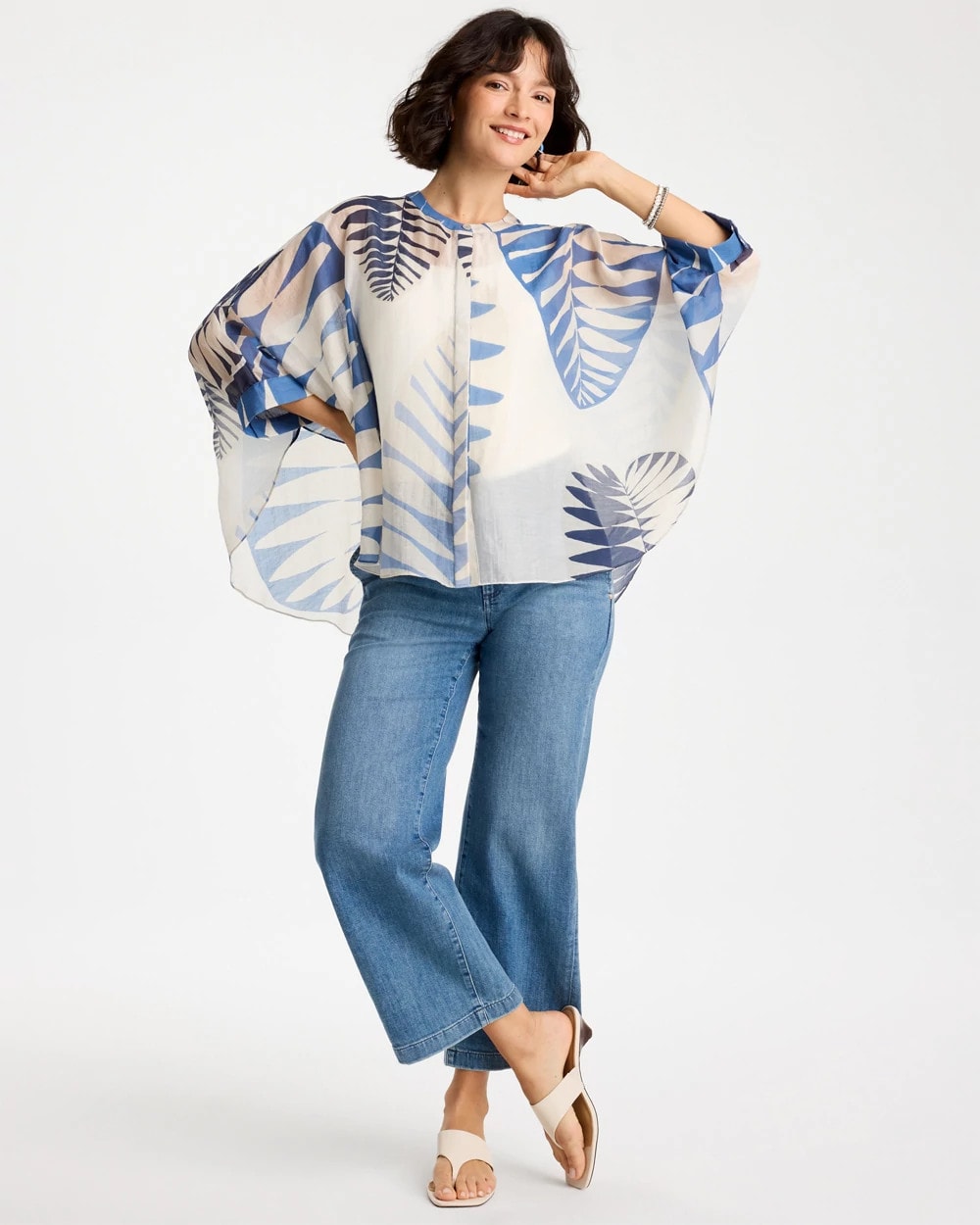 Chico's On Sale - Palm Frond Short Poncho