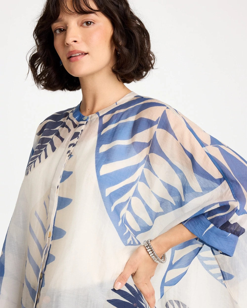 Chico's On Sale - Palm Frond Short Poncho
