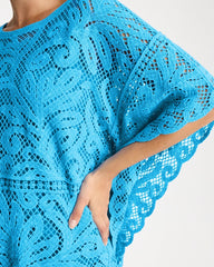 Chico's For Sale - Cotton Crochet Lace Poncho