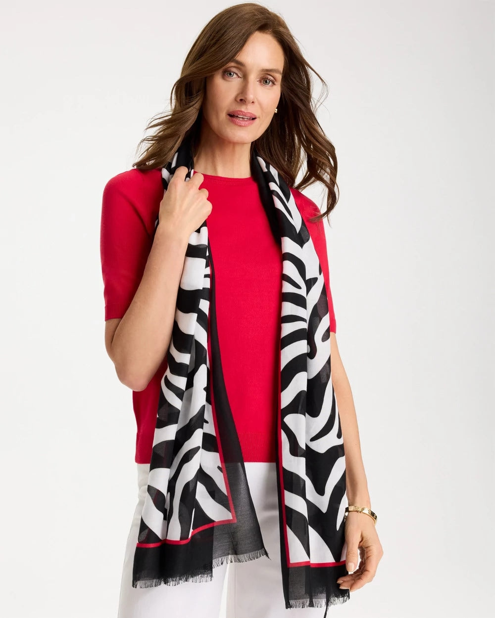 Chico's Sale - Animal Print Oblong Scarf