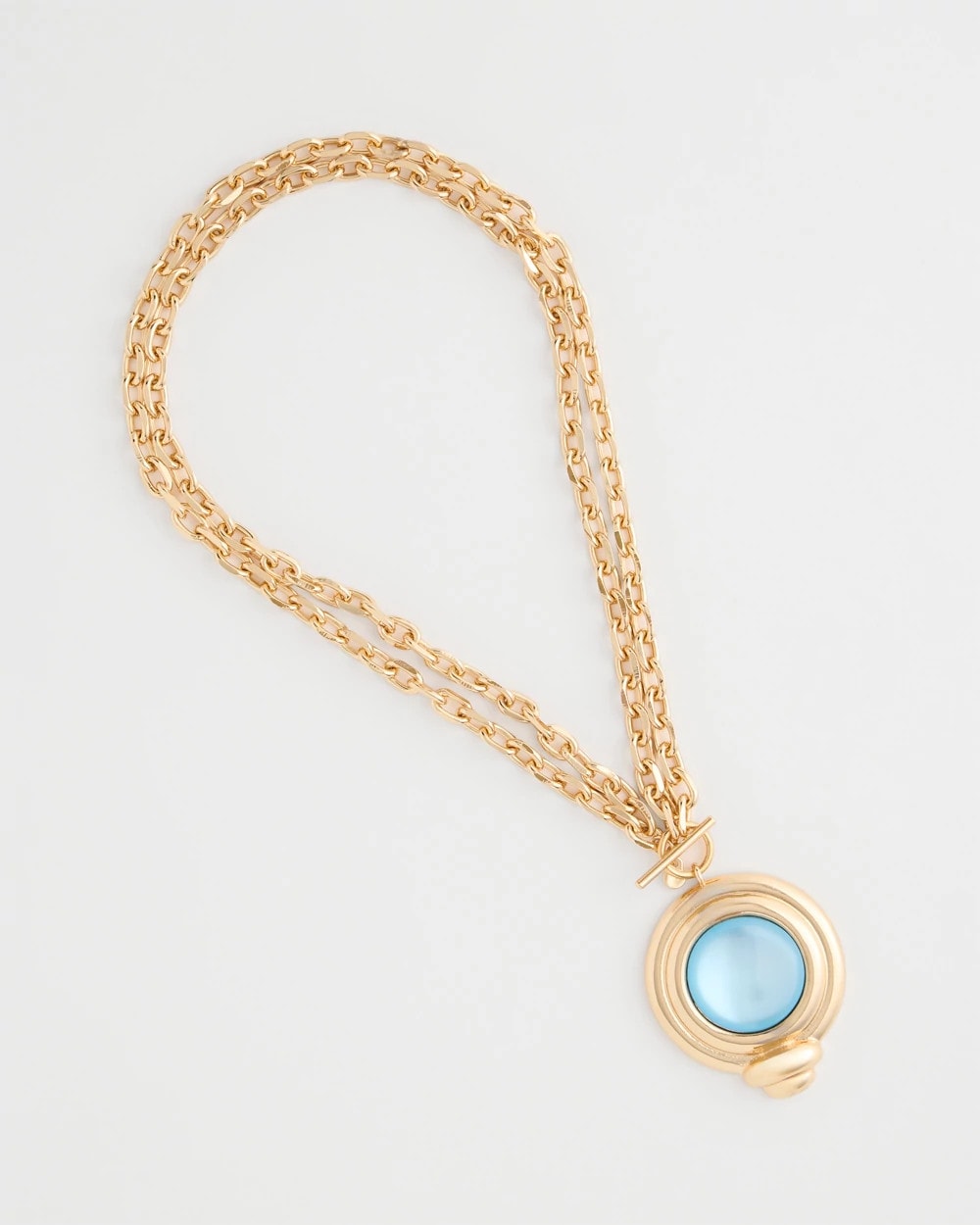 Chico's On Sale - Twice As Nice Aqua Pendant Necklace