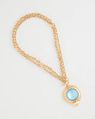 Chico's On Sale - Twice As Nice Aqua Pendant Necklace