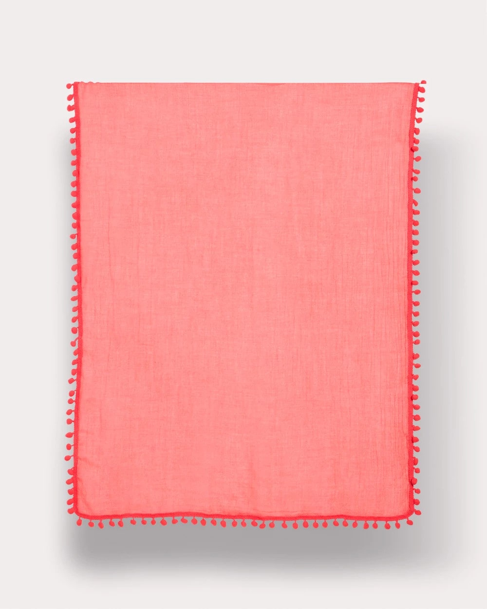 Chico's / Pom Pom Oblong Scarf