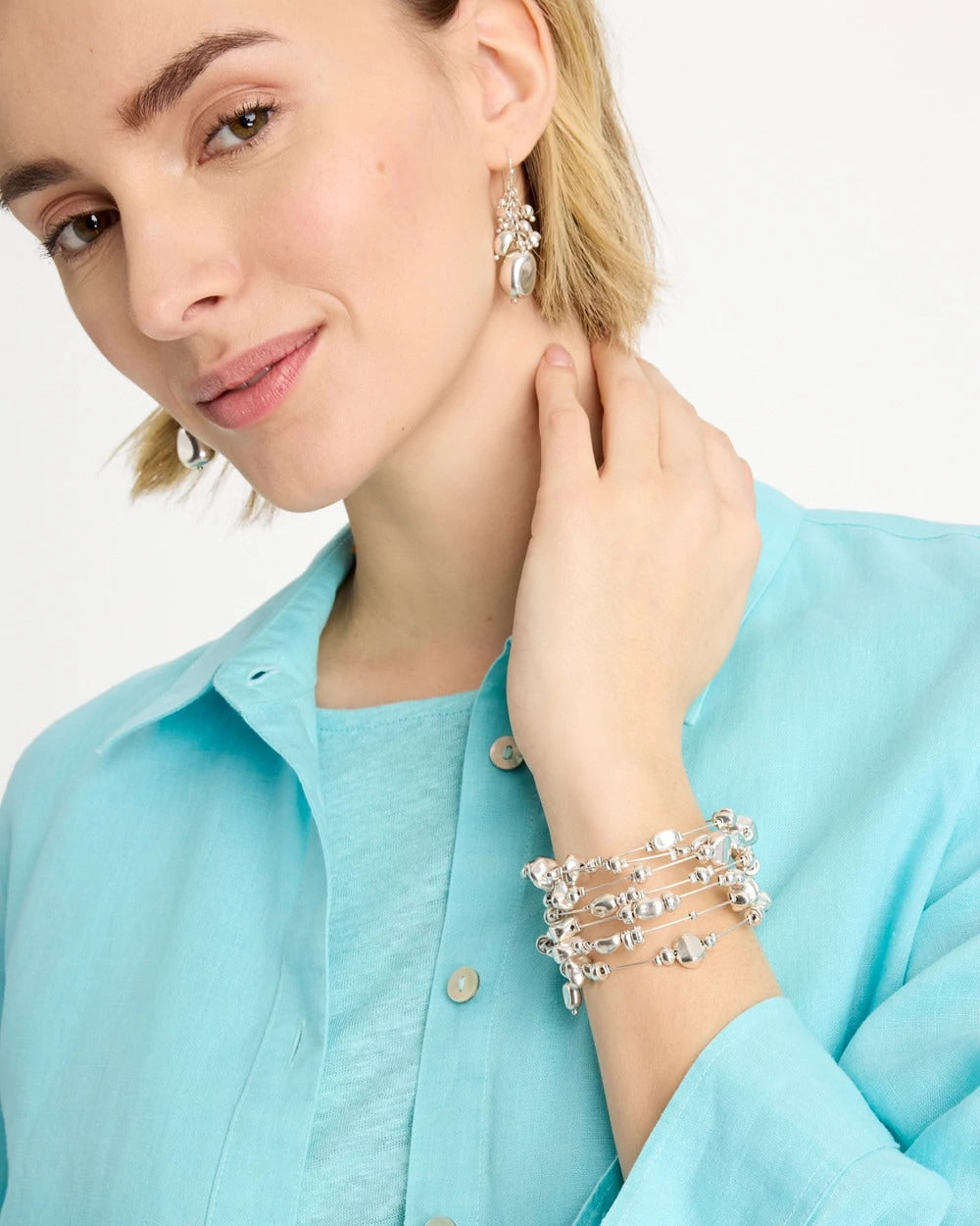Chico's Online - Silvertone Coil Bracelet