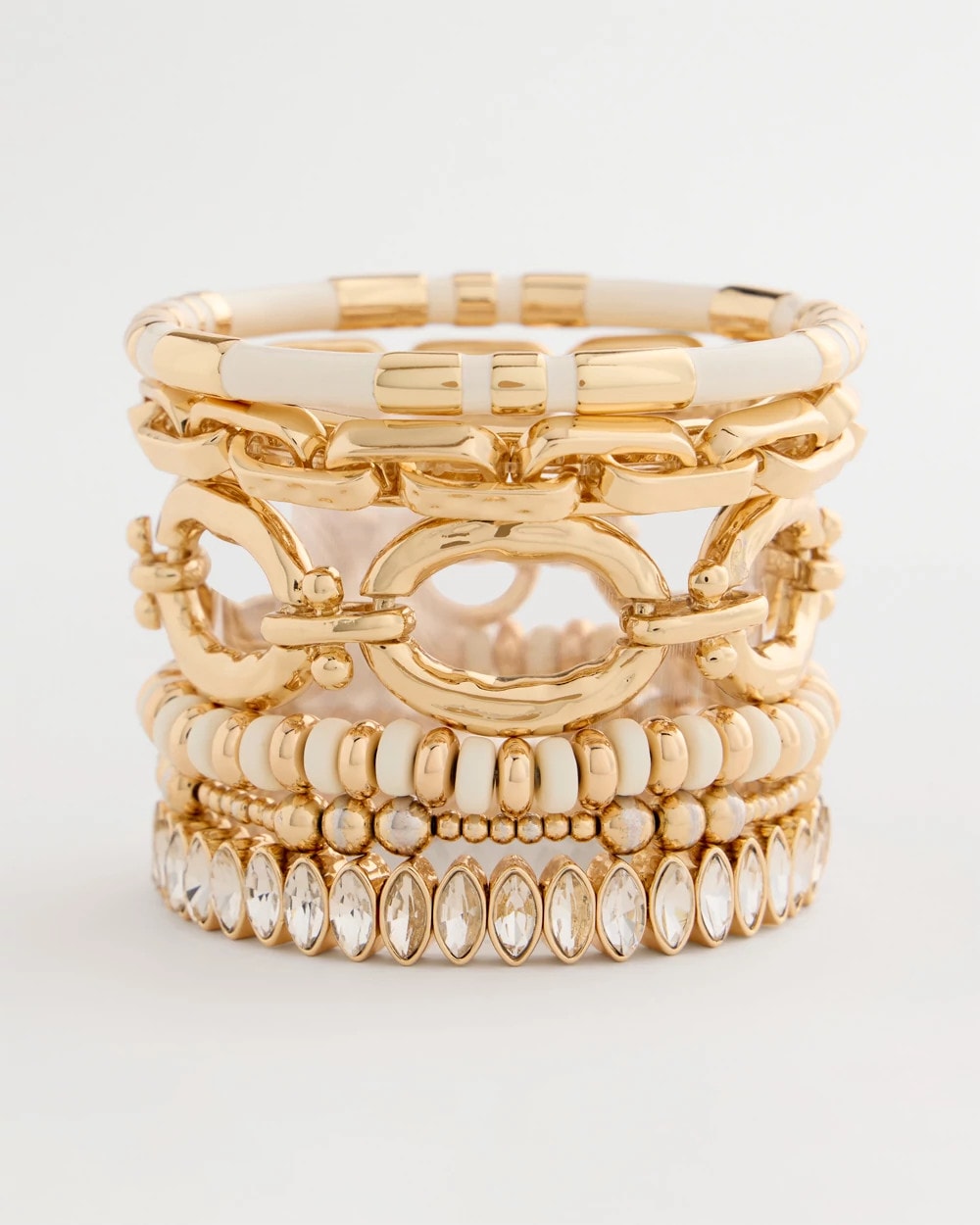 Chico's Sale - White Enamel Hinge Bangle