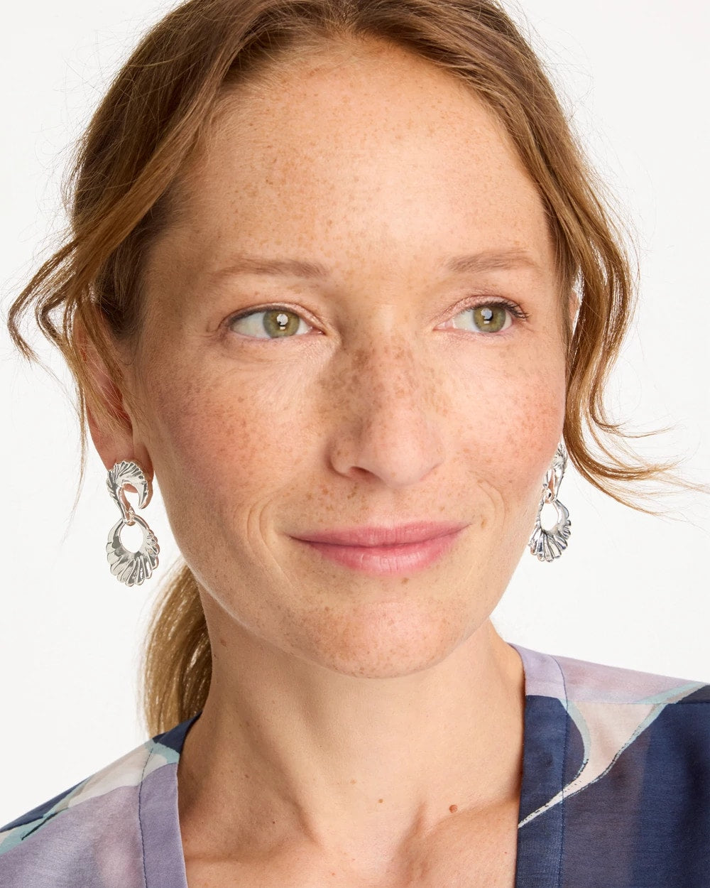 Chico's On Sale - Silvertone Doorknocker Earrings