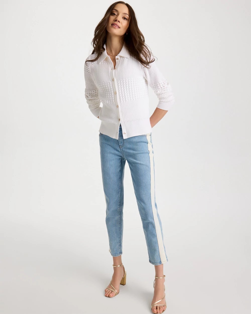 Chico's On Sale - Textured Button-Front Cardigan