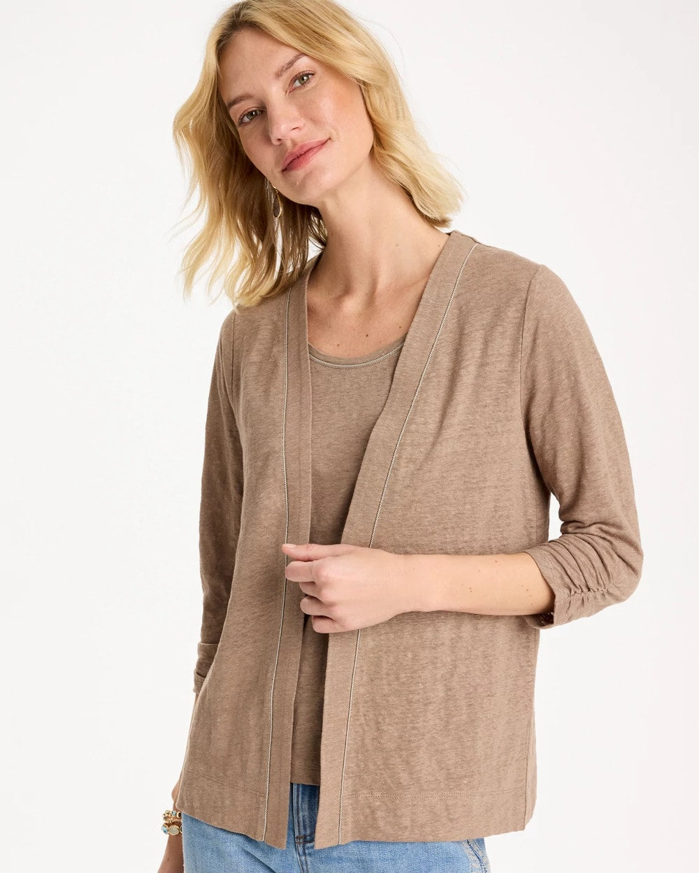 Chico's For Sale - Linen Open Front Cardigan
