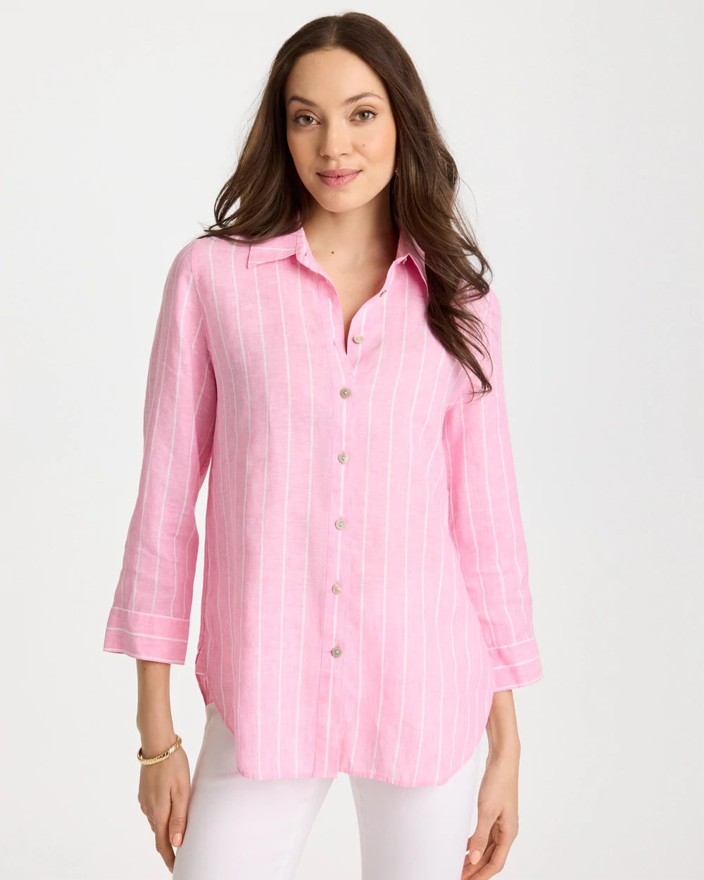 Chico's Online - No Iron™ Linen Striped Shirt