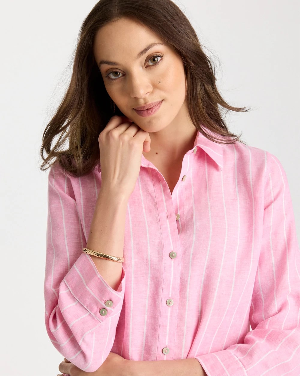 Chico's Online - No Iron™ Linen Striped Shirt