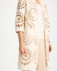 Chico's Discount - Long Faux Leather Kimono