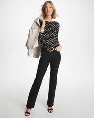 Chico's On Sale - Polka Dot Pima 3/4 Sleeve Tee