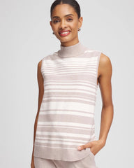Chico's Outlet - Zenergy® Luxe Cashmere-Blend Cap-sleeve Top