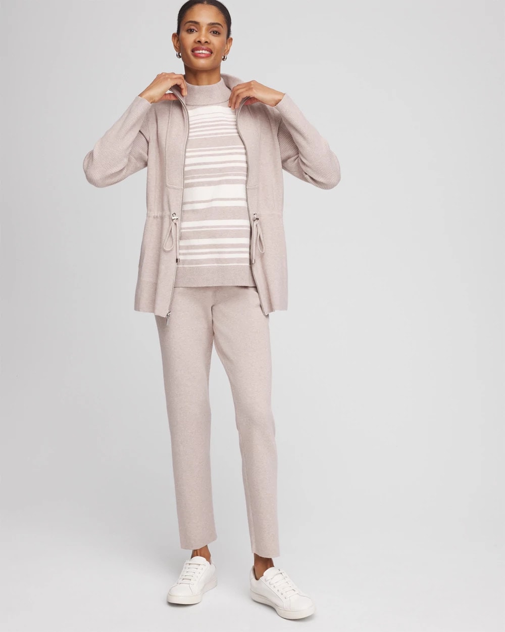 Chico's Outlet - Zenergy® Luxe Cashmere-Blend Cap-sleeve Top