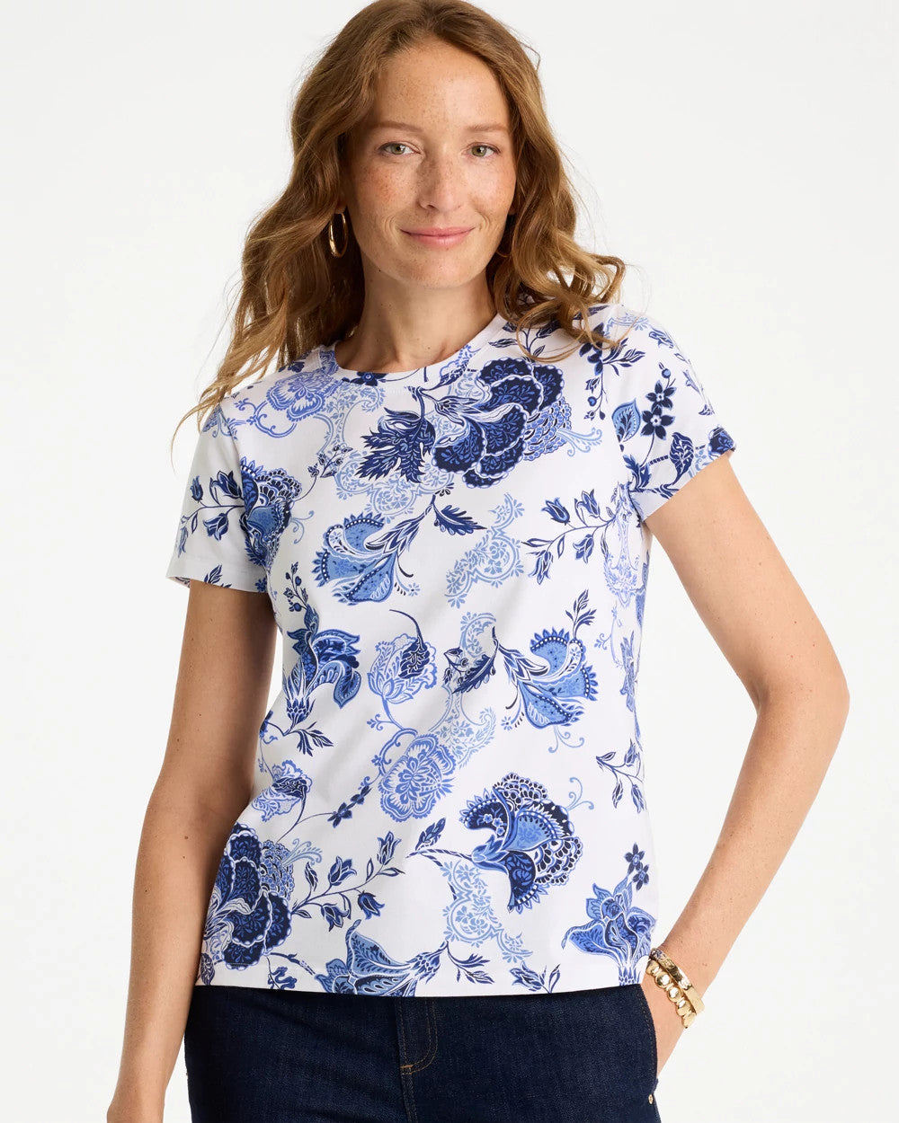 Chico's Online - Jolene Cotton Stretch Cap Sleeve Tee