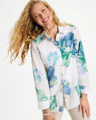 Chico's / No Iron™ Printed Linen Shirt