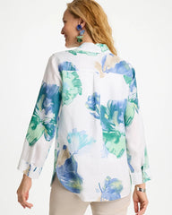 Chico's / No Iron™ Printed Linen Shirt