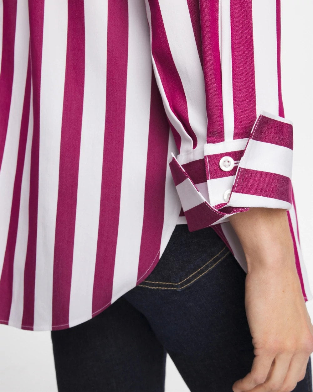 Chico's Discount - No Iron™ Stretch Striped Shirt