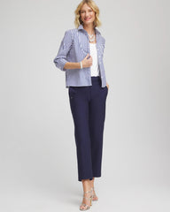 Chico's Sale - Stripe Mixing Poplin Shirt