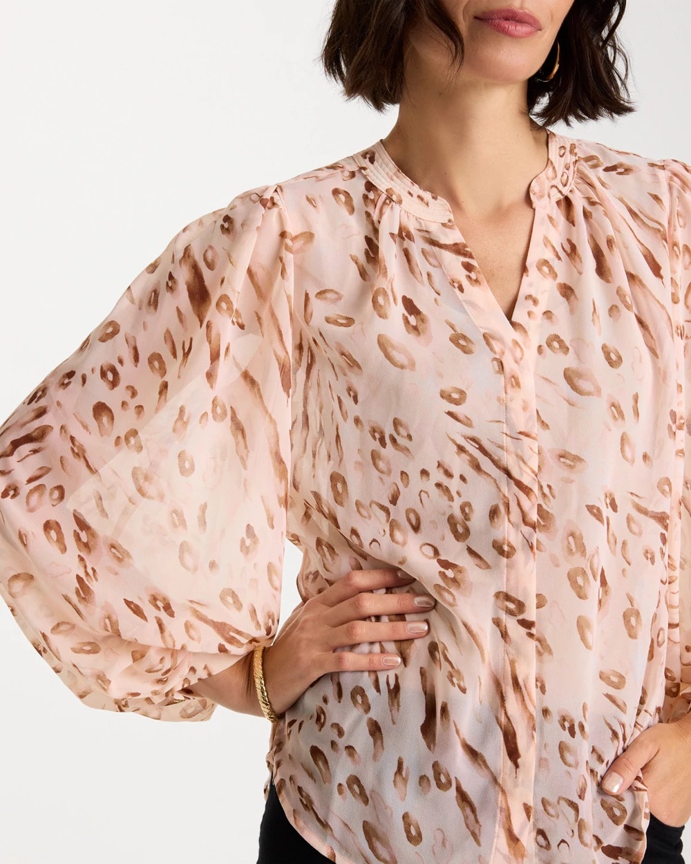 Chico's On Sale - Georgette Soft Spots Blouse