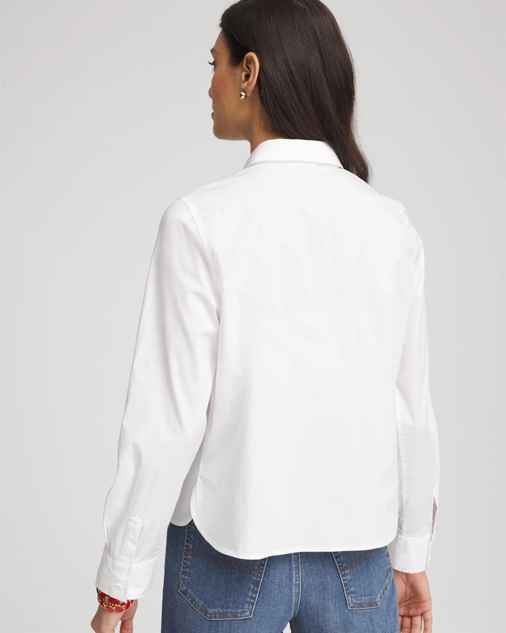 Chico's / Crystal Heart Poplin Shirt