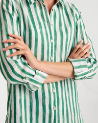 Chico's Discount - No Iron™ Striped Linen Tunic