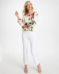 Chico's Sale - Crewneck Satin Bubble Hem Top