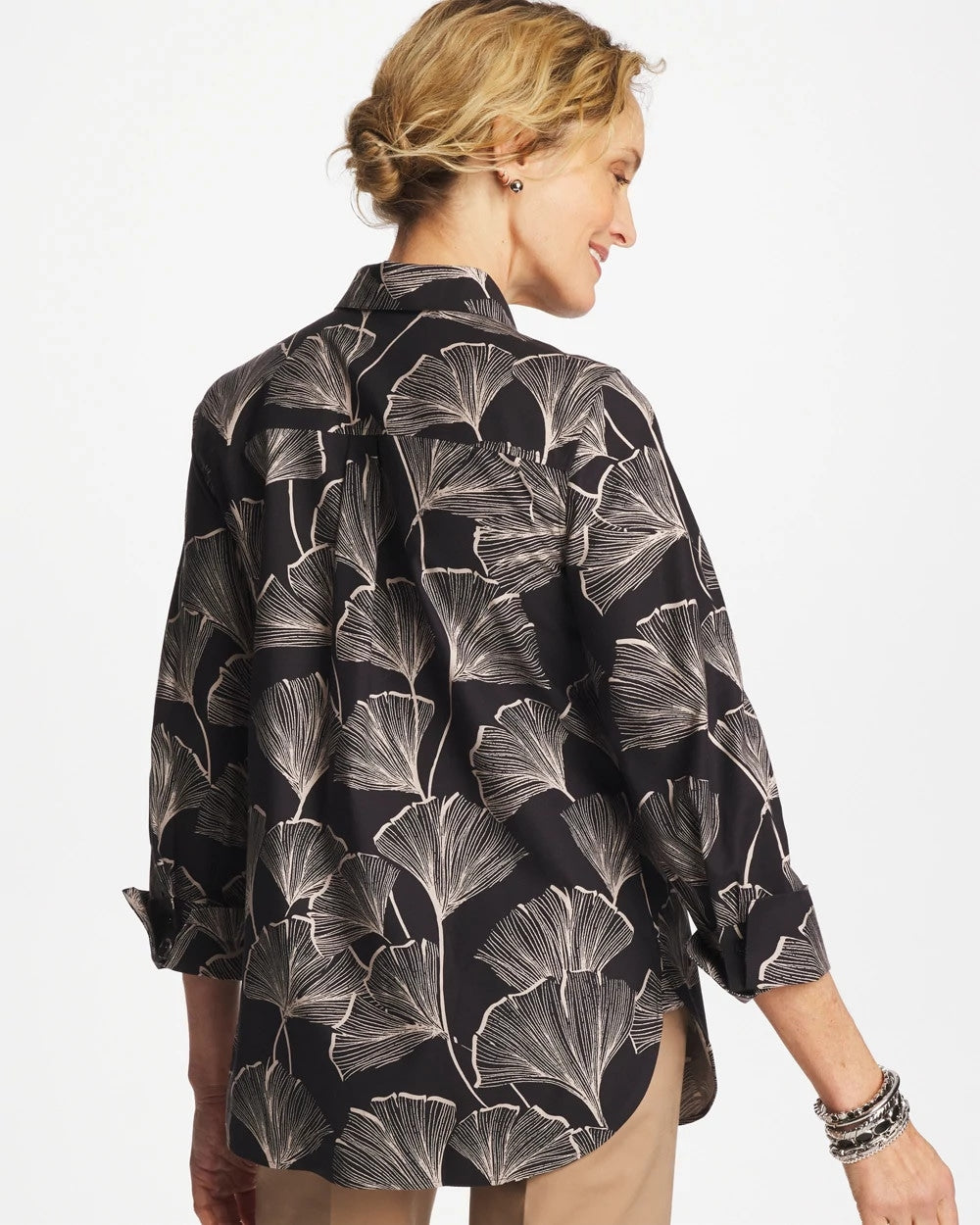 Chico's For Sale - No Iron™ Stretch Ginkgo Glory Shirt