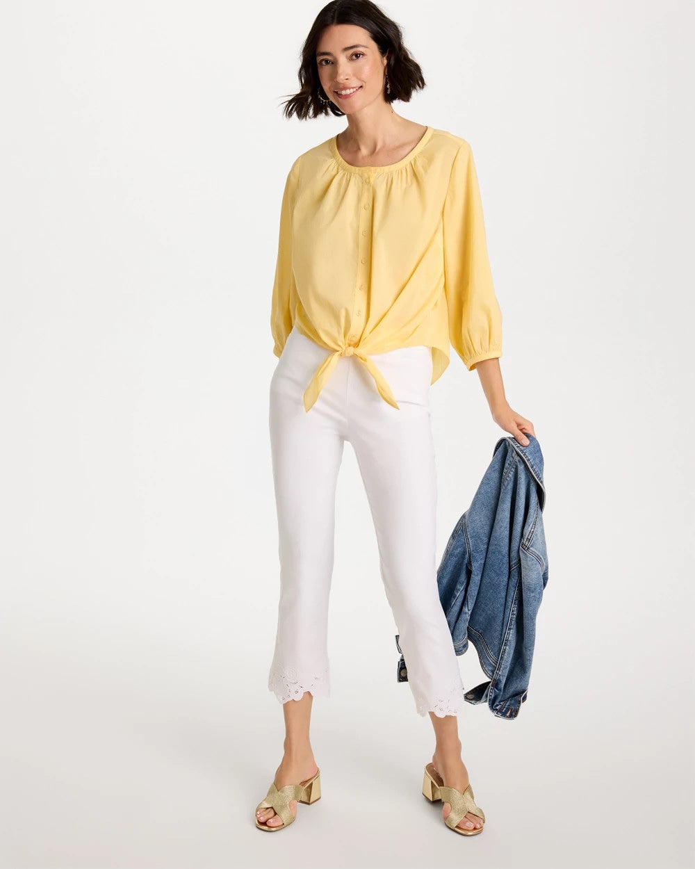 Chico's Outlet - Tie-Front Top