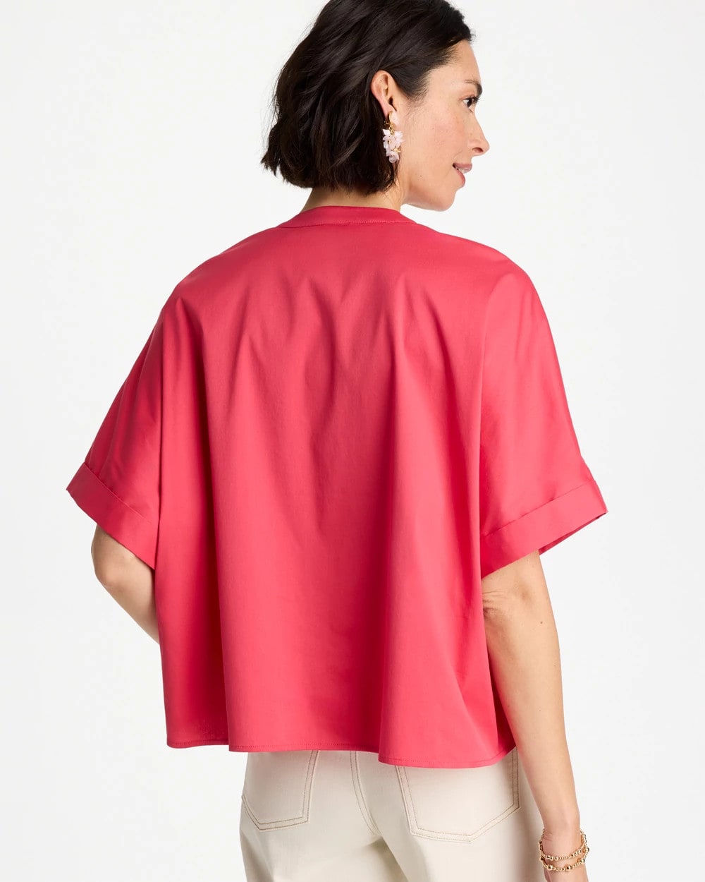 Chico's On Sale - Poplin Popover Dolman Top