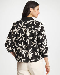 Chico's Online - Embroidered Cropped Collared Shirt