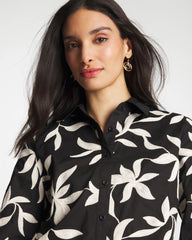 Chico's Online - Embroidered Cropped Collared Shirt