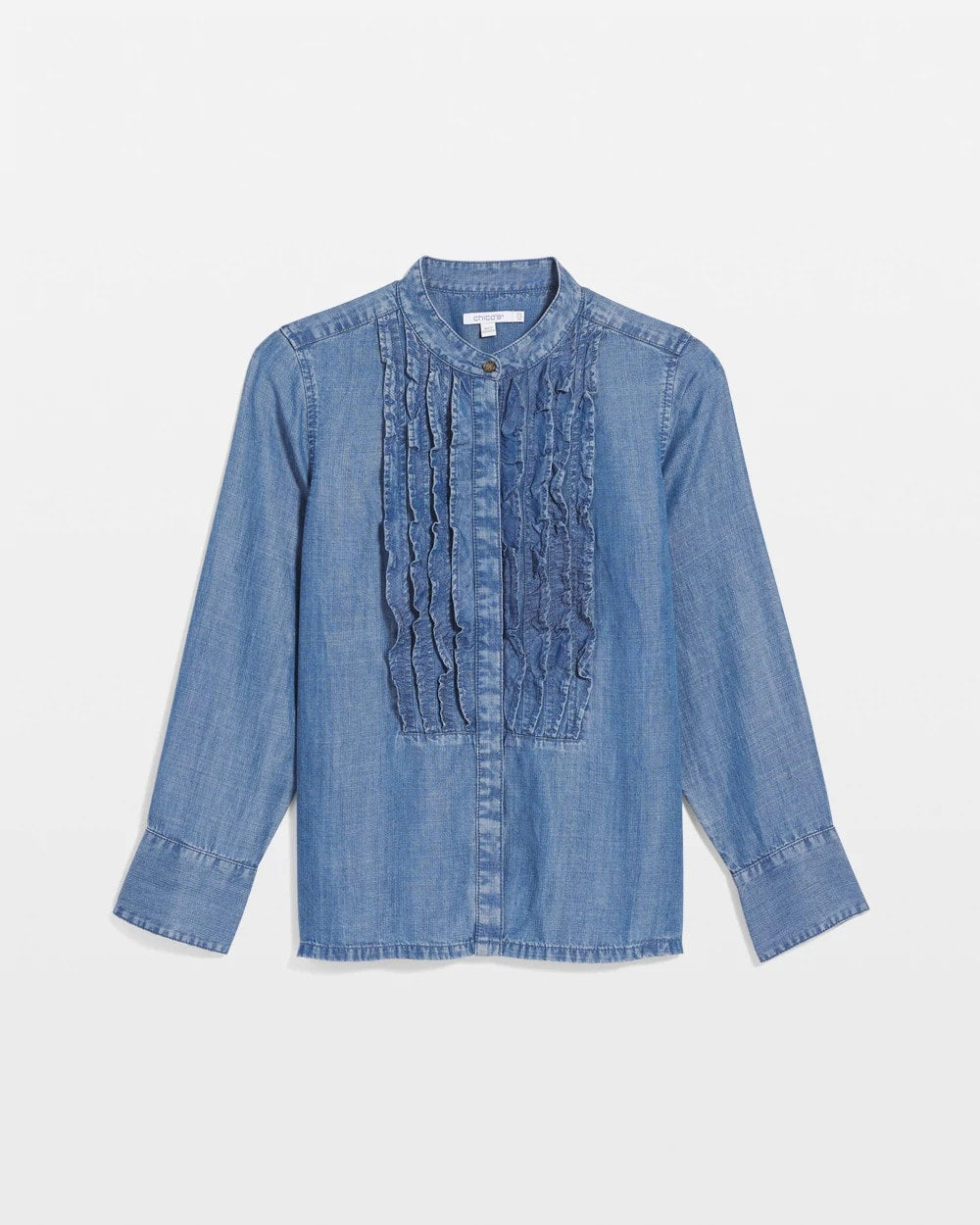 Chico's US - Tencel Ruffle Front Shirt