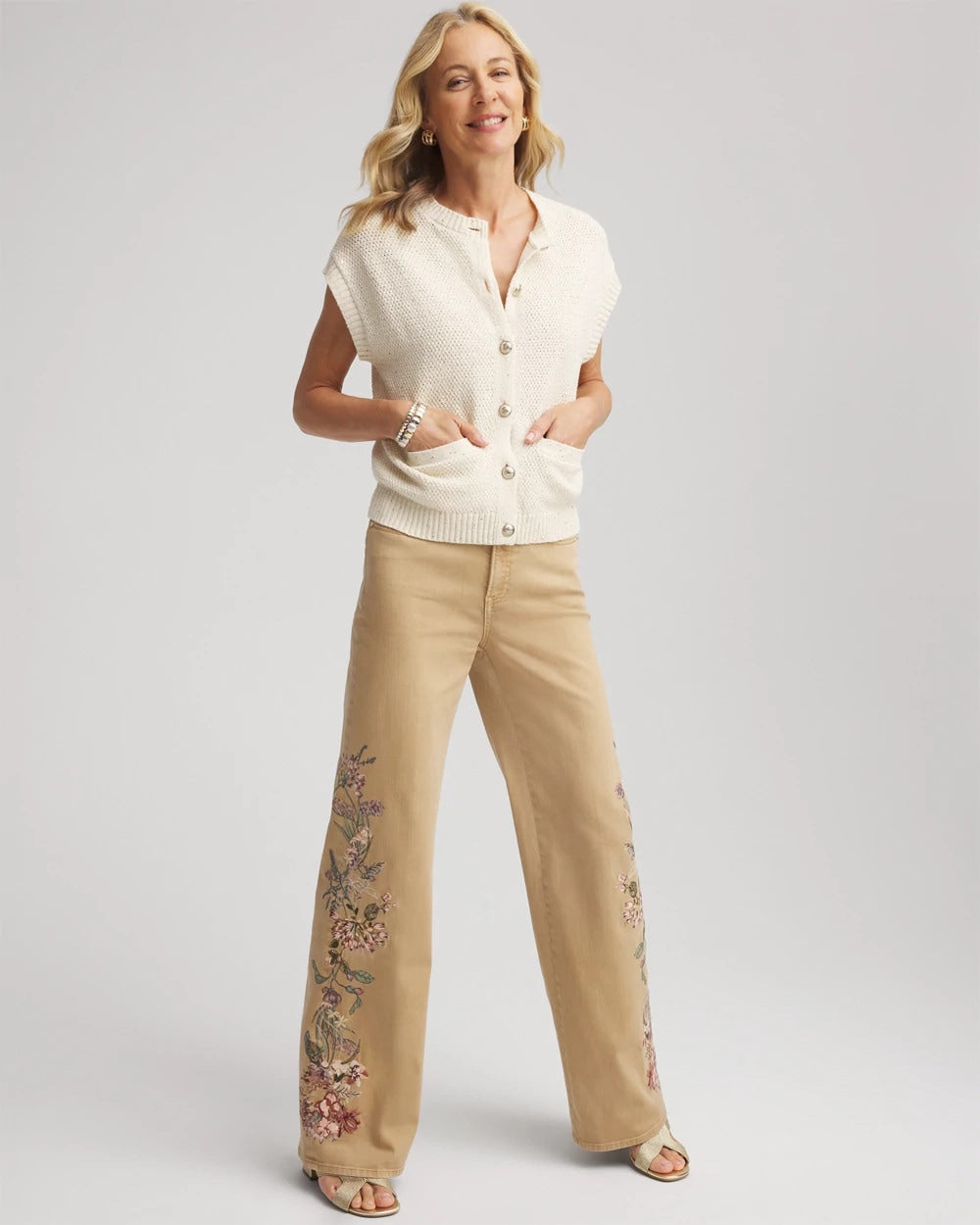 Chico's Discount - Button-Up Sweater Vest