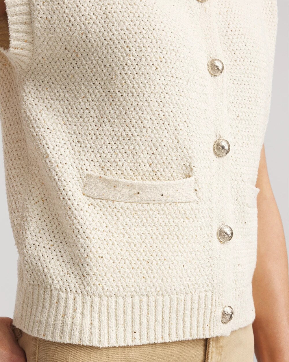 Chico's Discount - Button-Up Sweater Vest