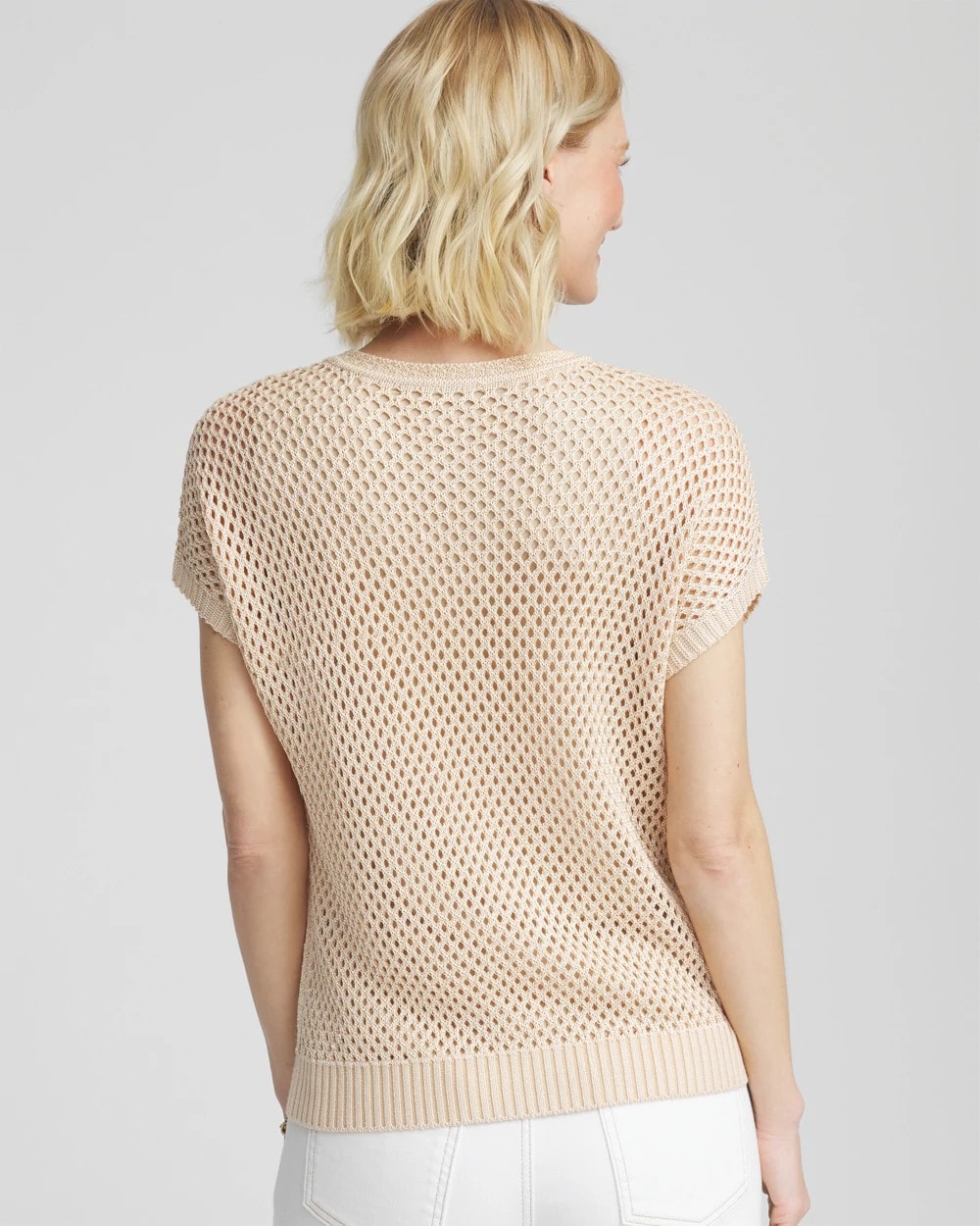 Chico's Outlet - Embroidered Pointelle Pull-Over