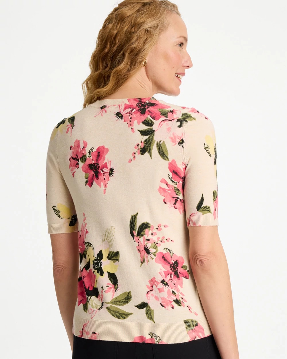 Chico's On Sale - Ella Crewneck Floral Pullover Sweater