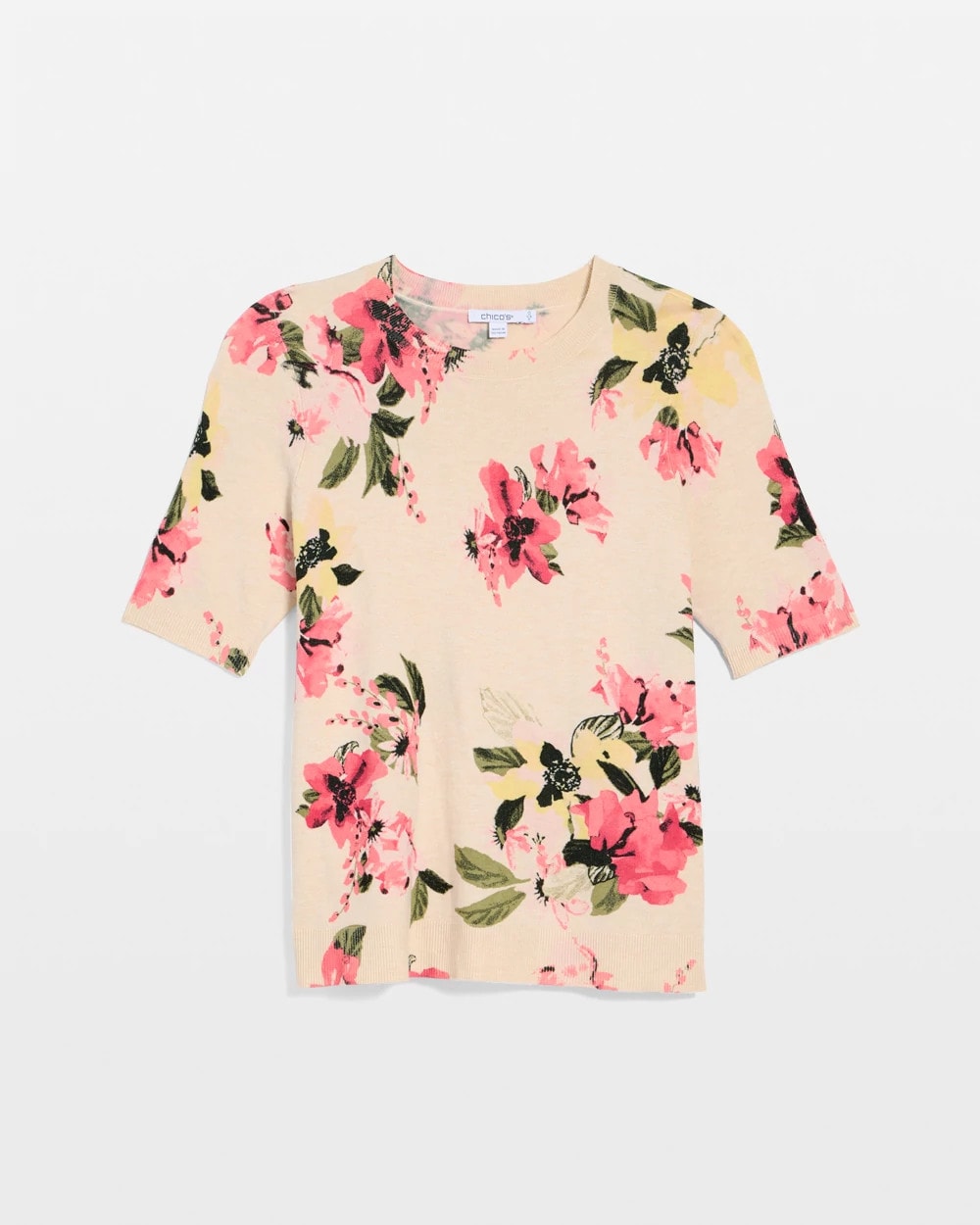 Chico's On Sale - Ella Crewneck Floral Pullover Sweater