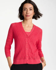 Chico's For Sale - Stitchy V-Neck Cardigan