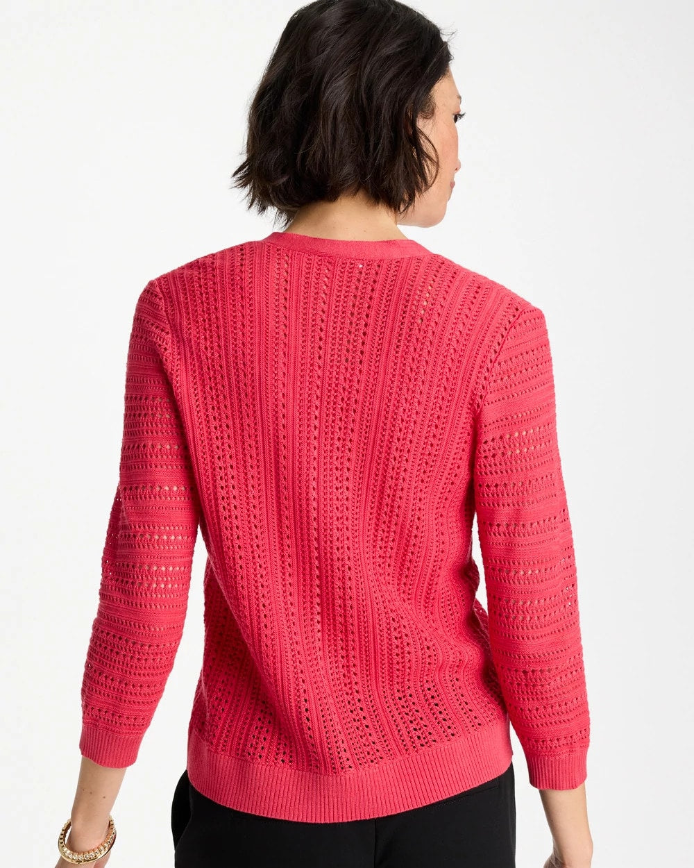 Chico's For Sale - Stitchy V-Neck Cardigan