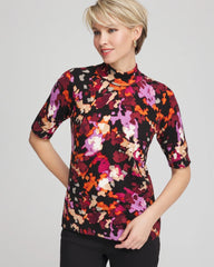 Chico's Outlet - Ella Mockneck Painterly Pullover Sweater