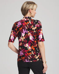 Chico's Outlet - Ella Mockneck Painterly Pullover Sweater