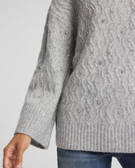 Chico's Online - Sequined Cable Knit Sweater