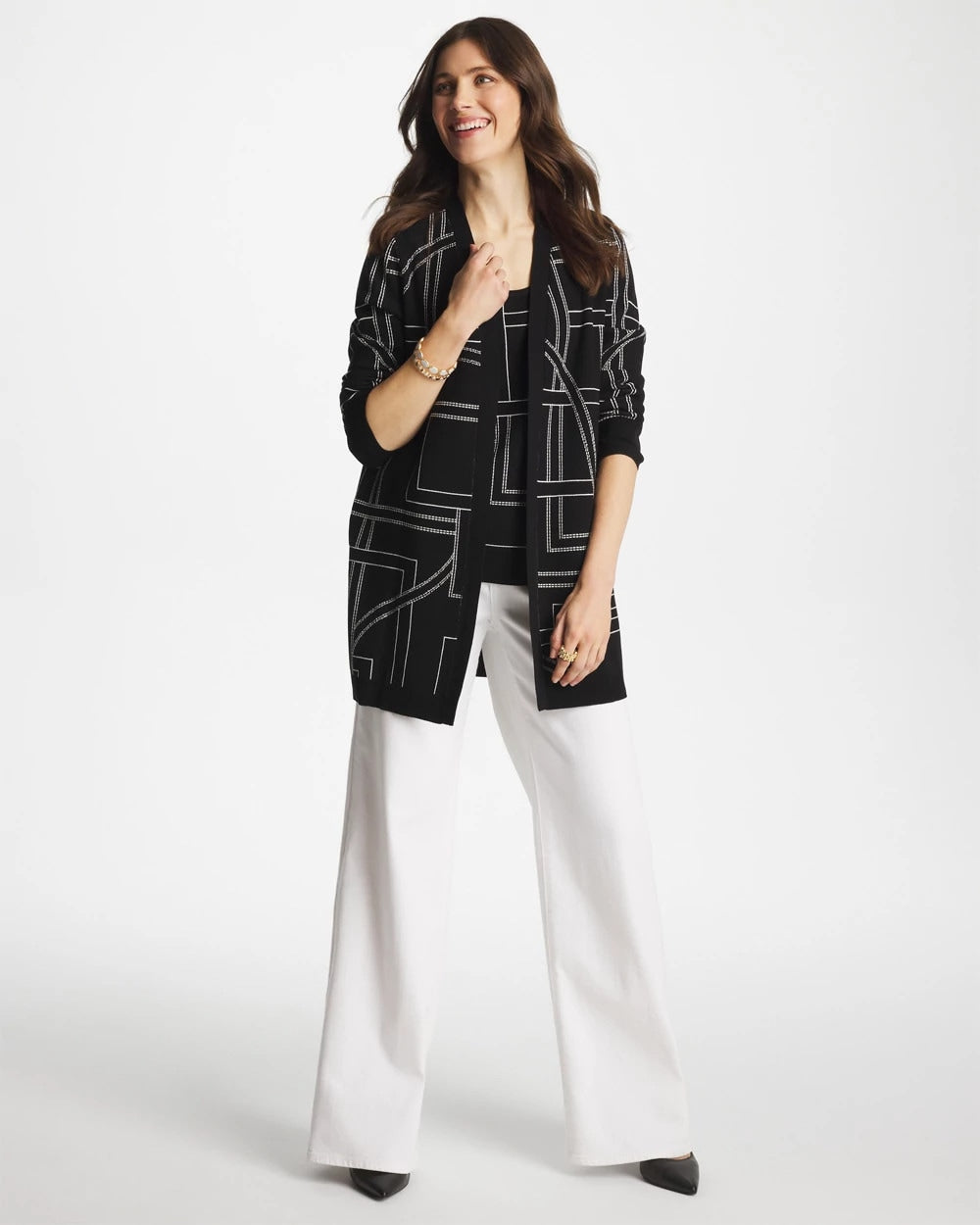 Chico's Discount - Ella Graphic Cardigan