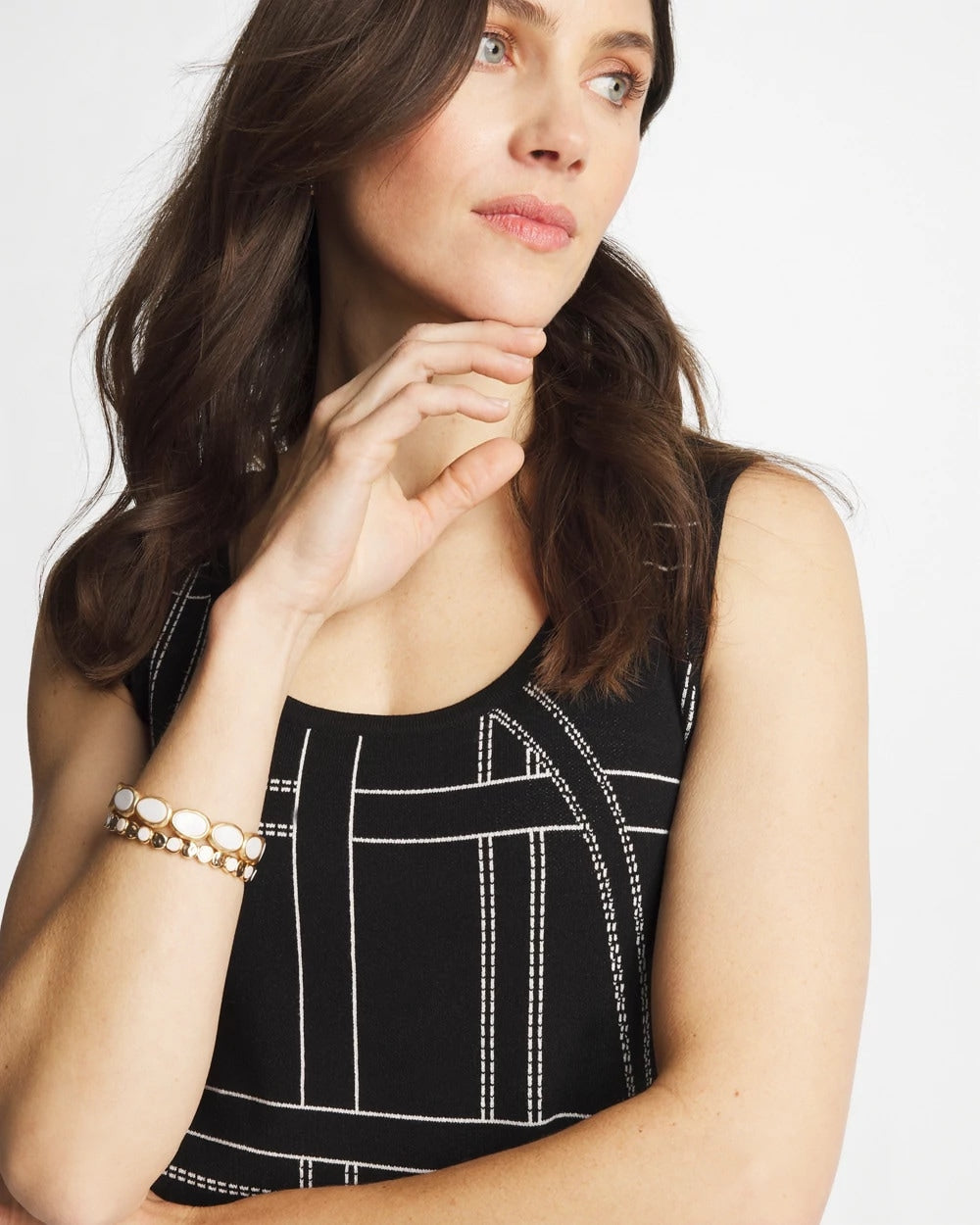 Chico's Sale - Ella Graphic Scoopneck Tank