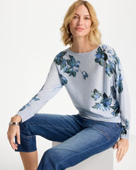 Chico's On Sale - Floral Print Pullover Sweater