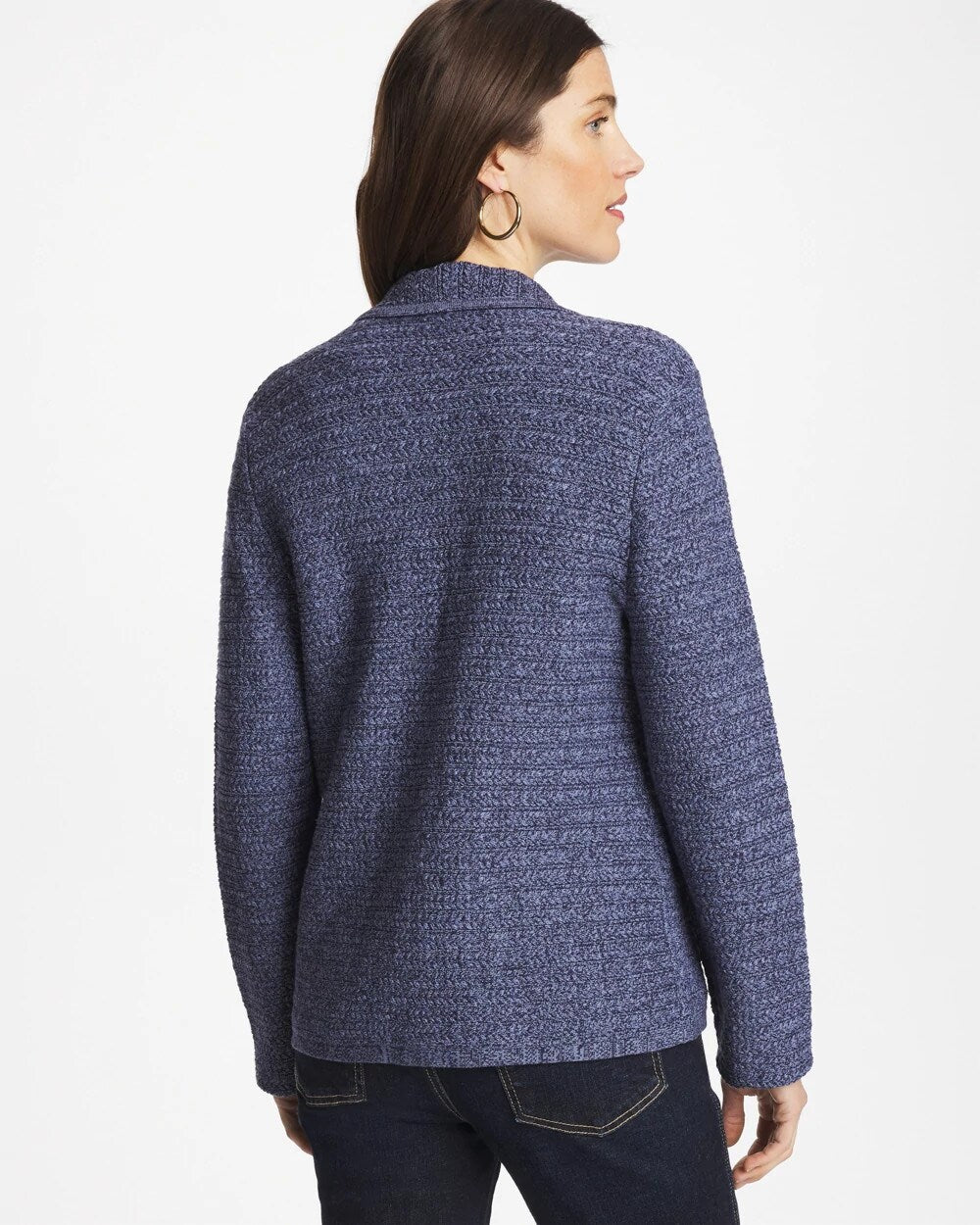 Chico's For Sale - Denim Inspired Textured Cardigan